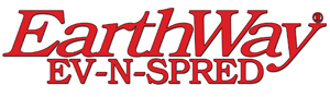 Earthway Ev-n-Spred Fertiliser Spreader Logo in red